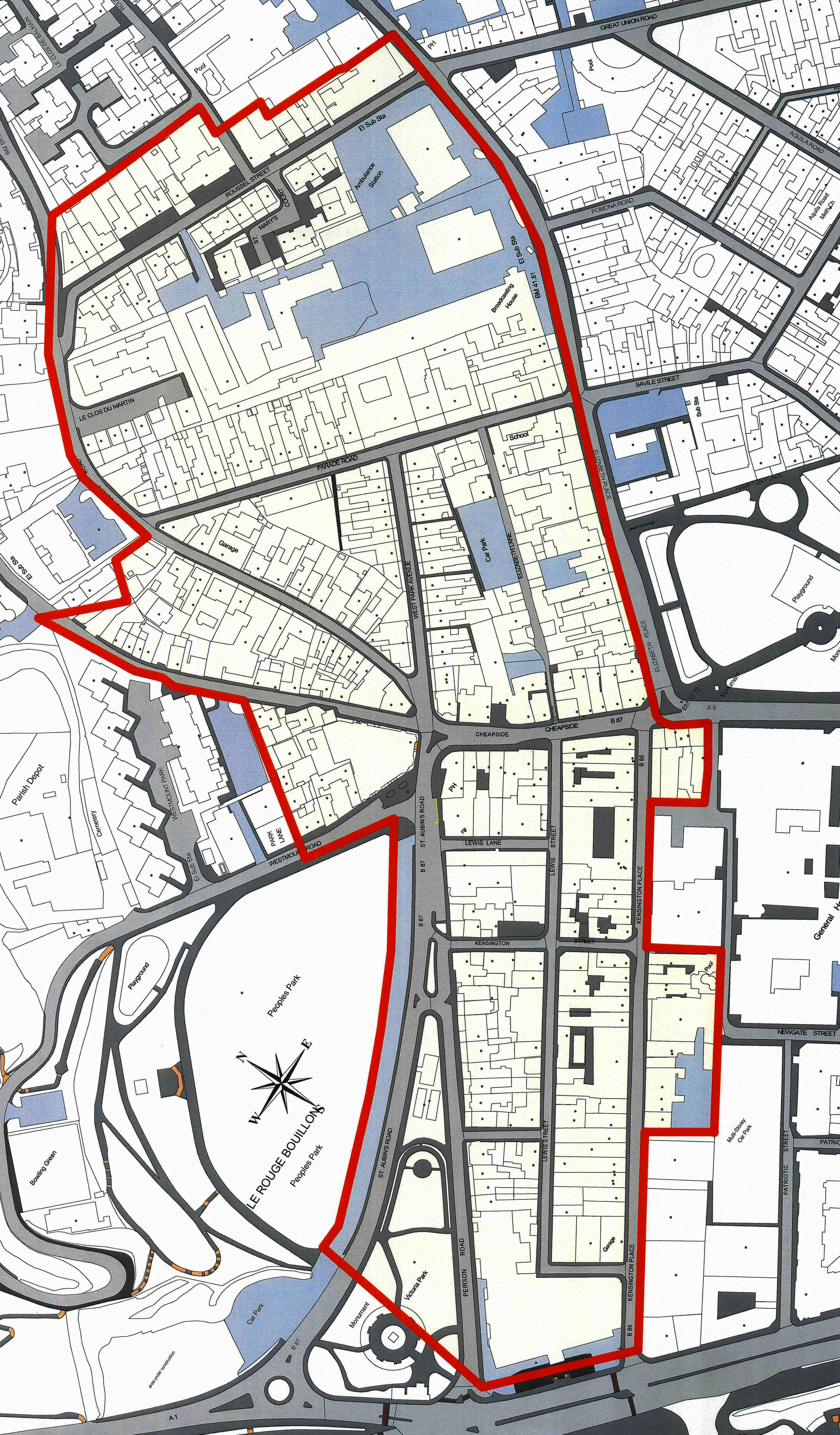 Map C Cheapside zone