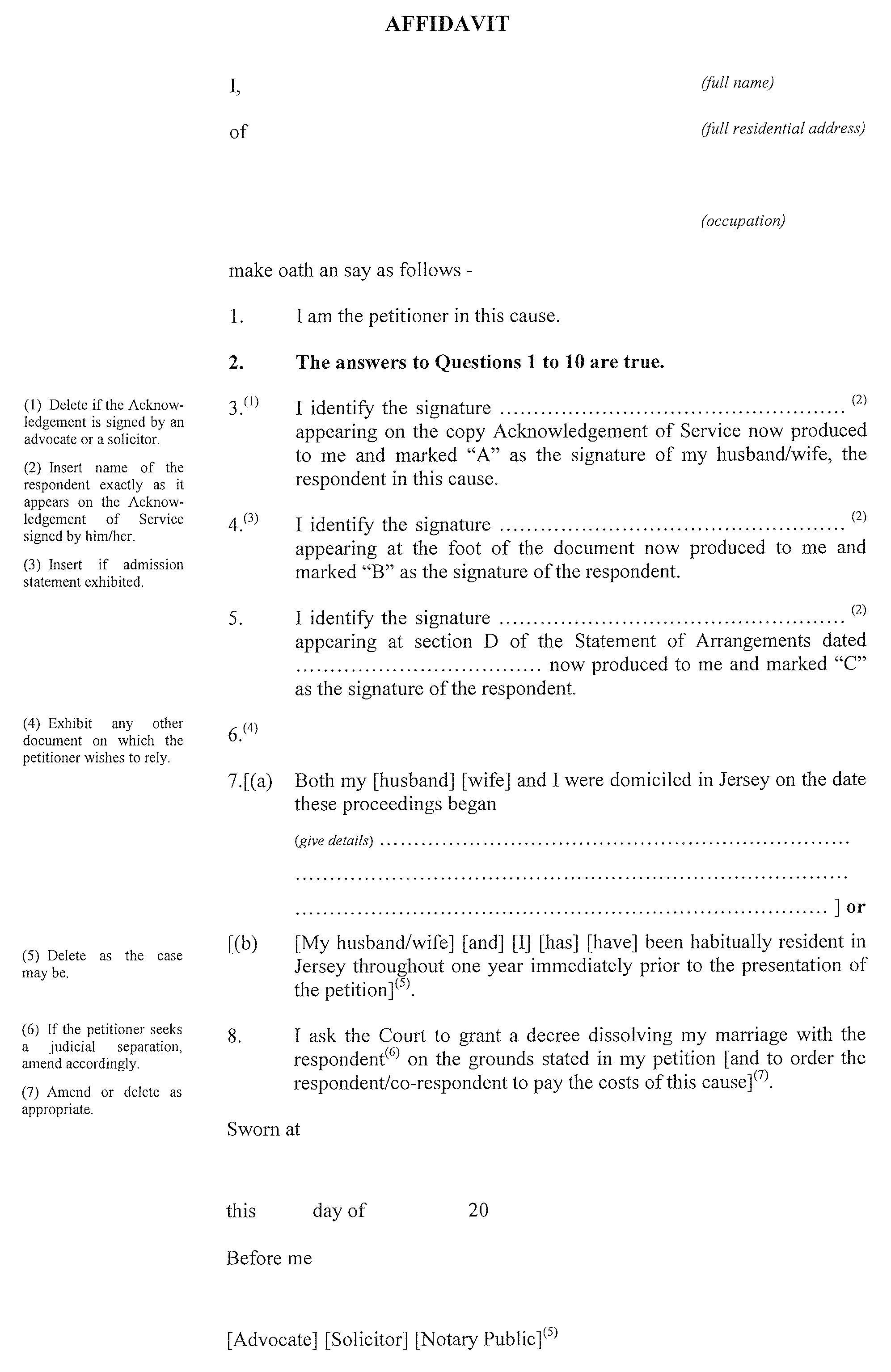 Form 9 - continued