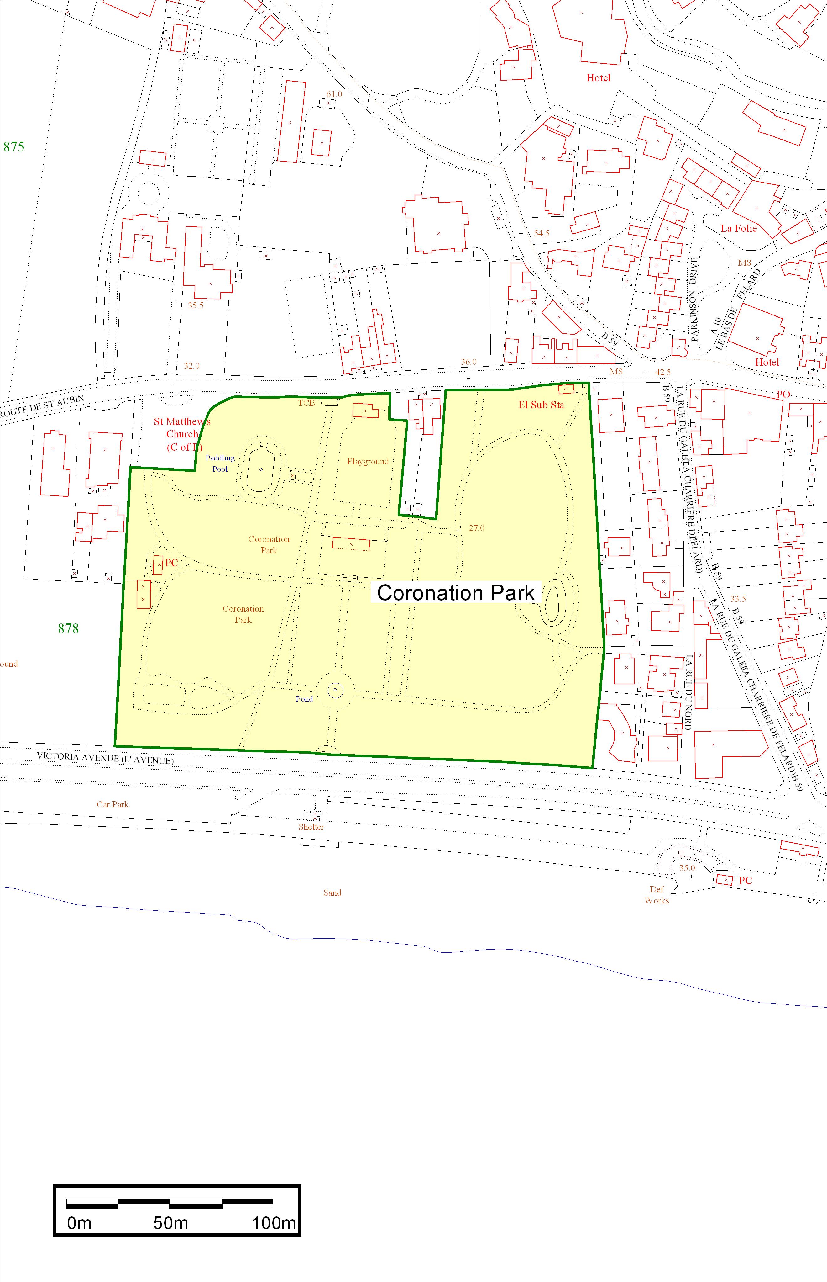 Part 2 - map of Coronation Park