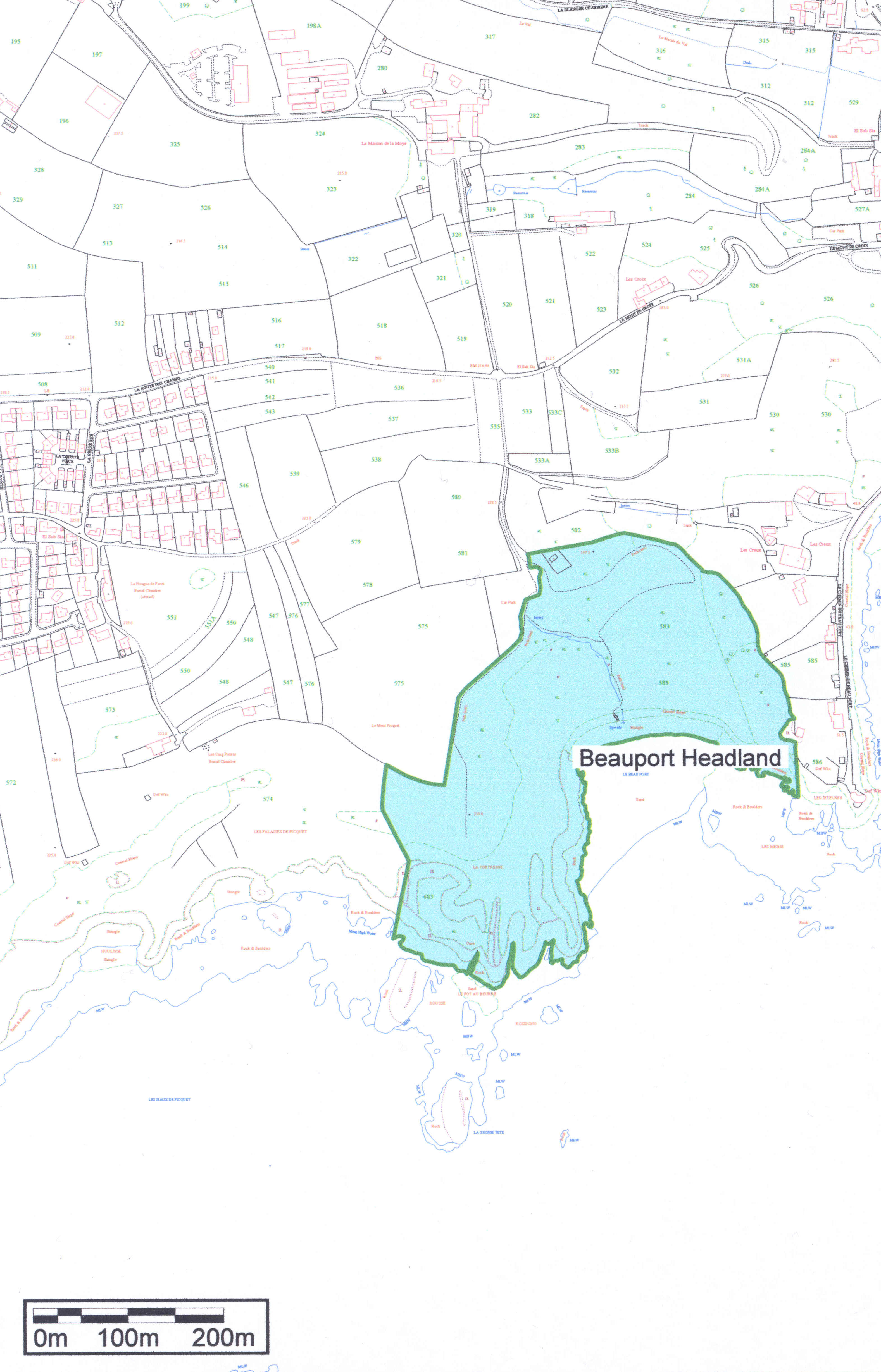 Part 3 - map of Beauport Headland