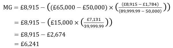 A math equations with numbers