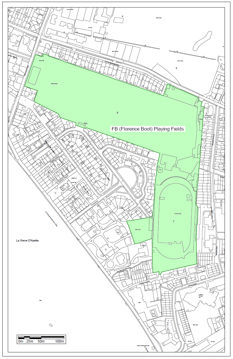 Map of FB (Florence Boot) Playing Fields