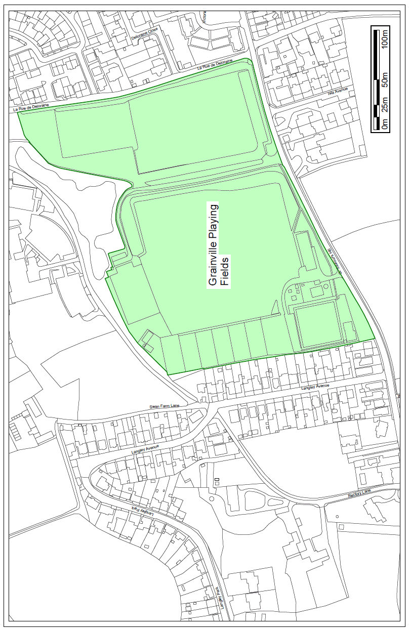 Map of Grainville Playing Fields