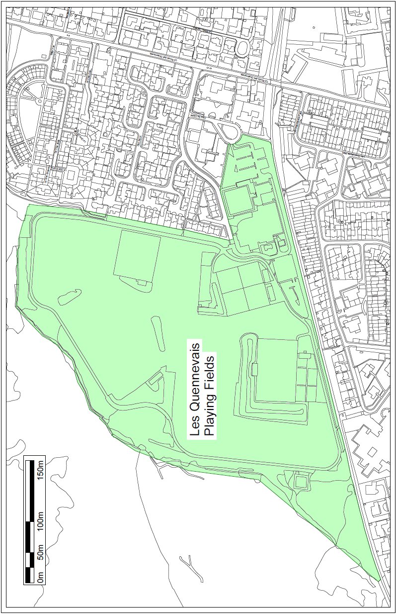 Map of Les Quennevais Playing Fields