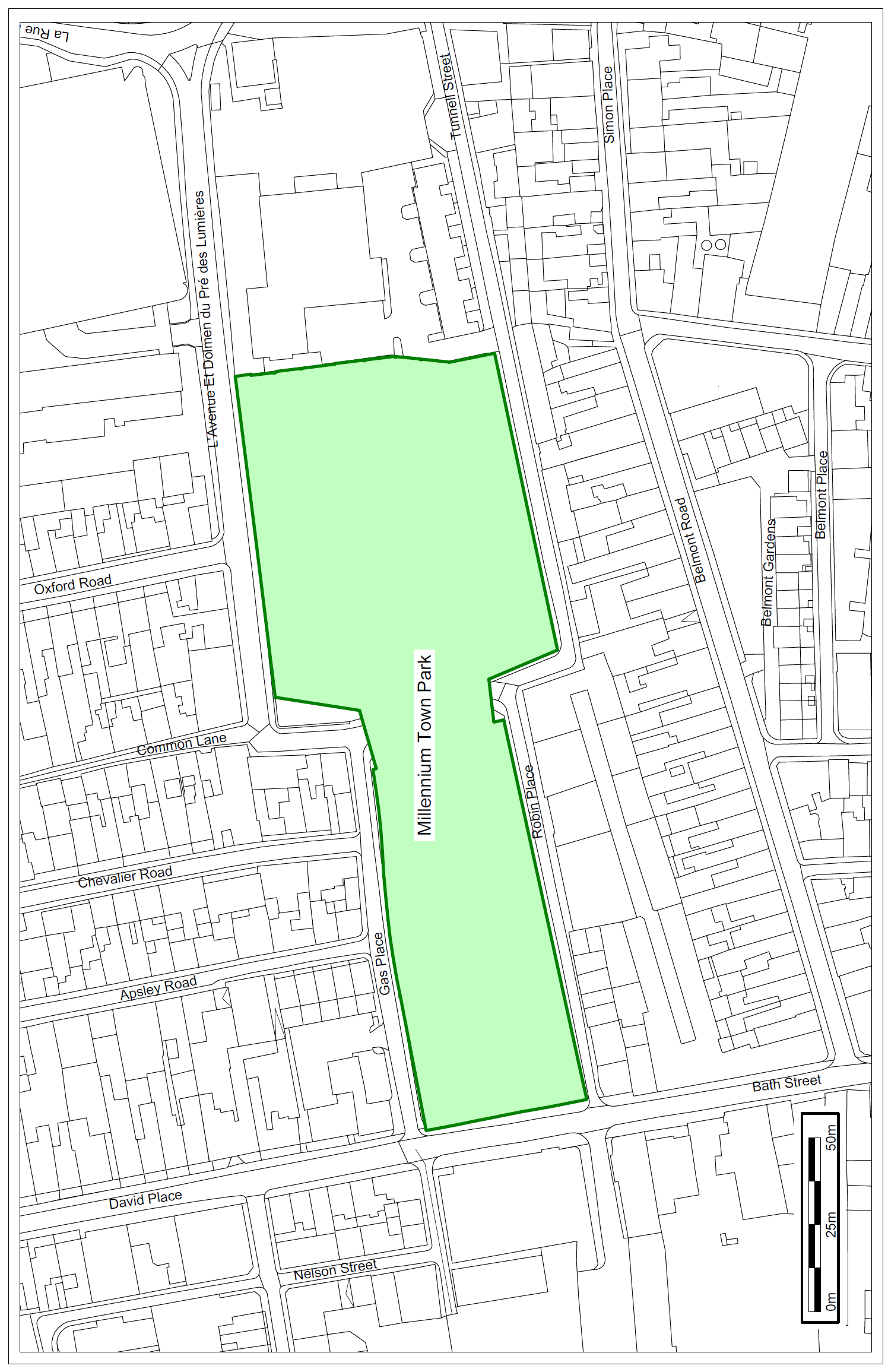 Part 1 - Map of Millennium Town Park