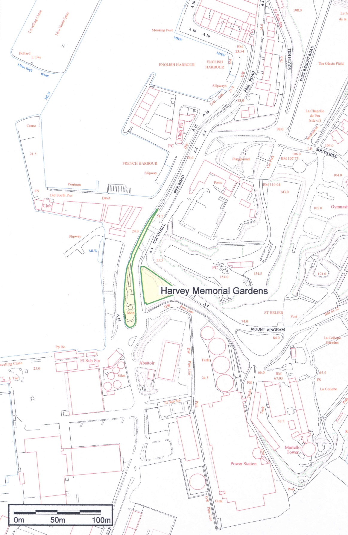 Part 2 - map of Harvey Memorial Gardens