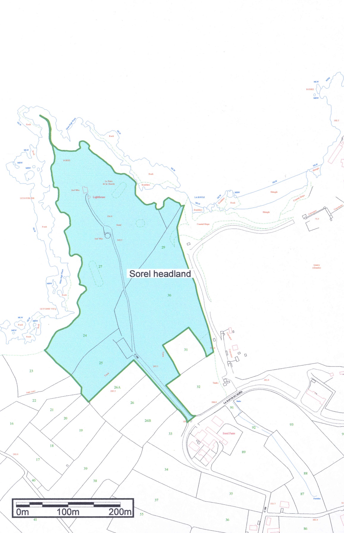 Part 3 - map of Sorel headland