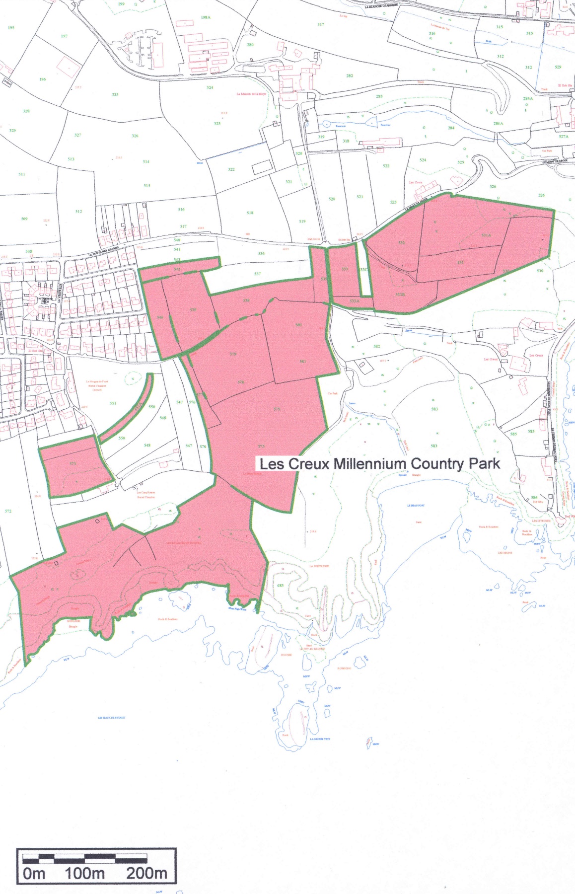 Part 4 - map of Les Creux Millennium Country Park