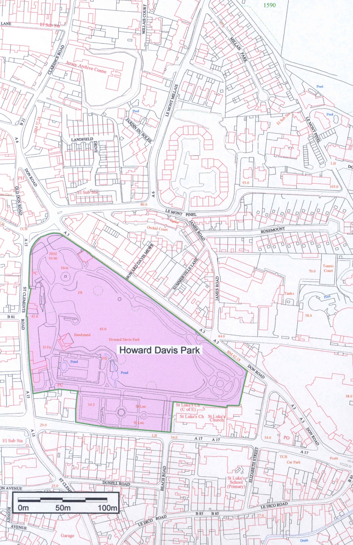 Part 5 - map of Howard Davis Park