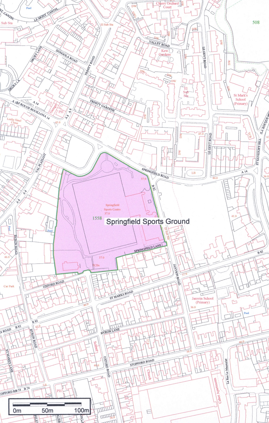 Part 5 - map of Springfield Sports Ground