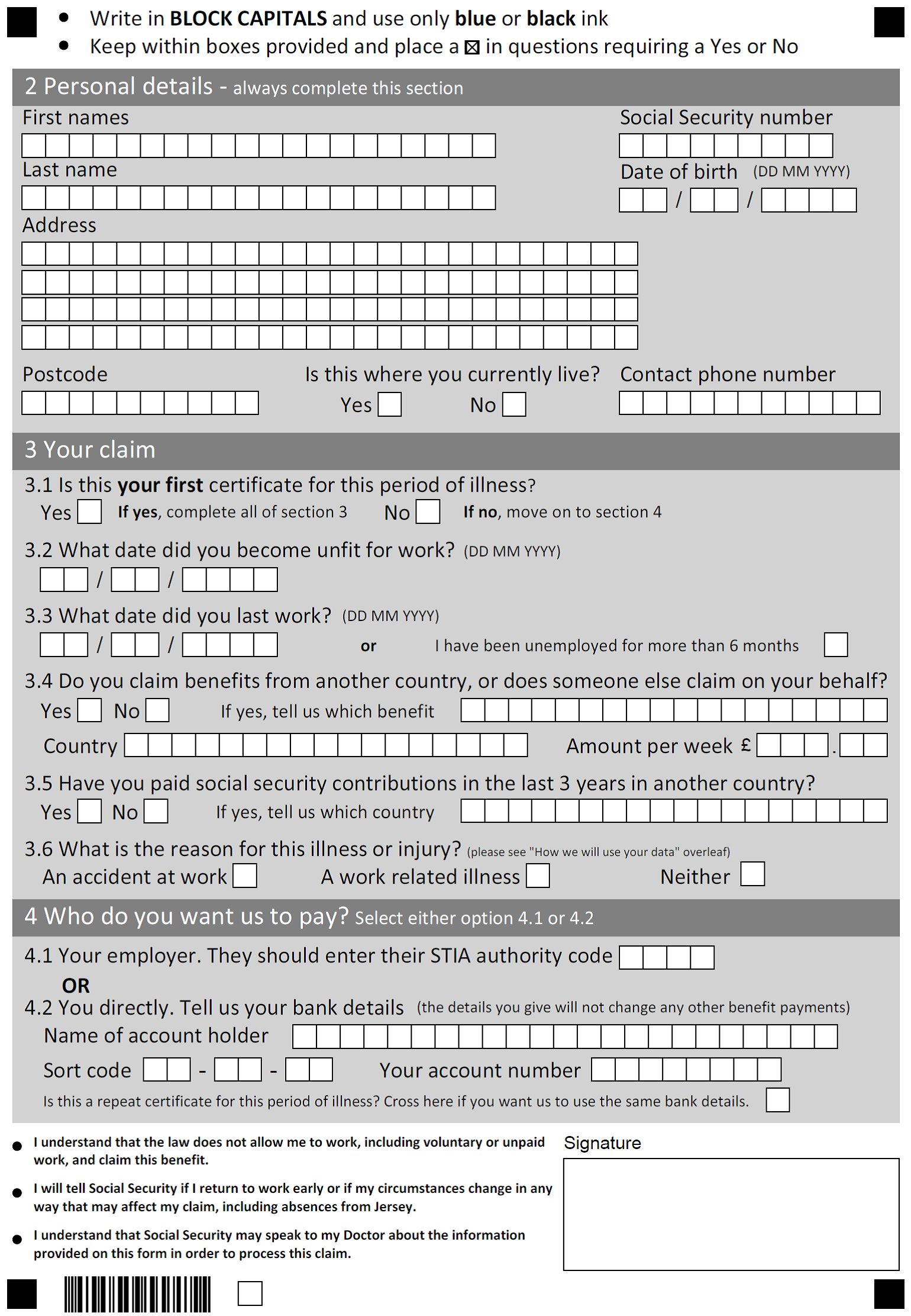 FORM OF MEDICAL CERTIFICATE TO BE SUBSTITUTED