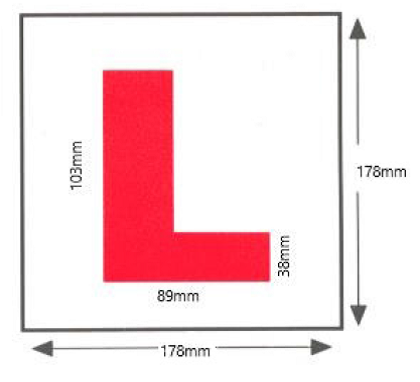 substituted learner plate