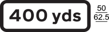 A black and white sign with black text and numbers
