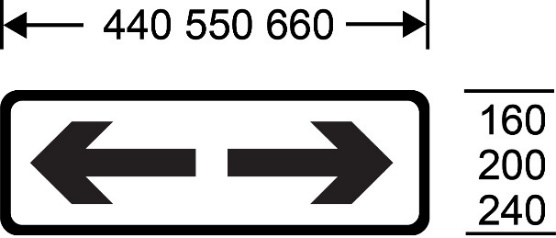 2 black arrows with a white background
