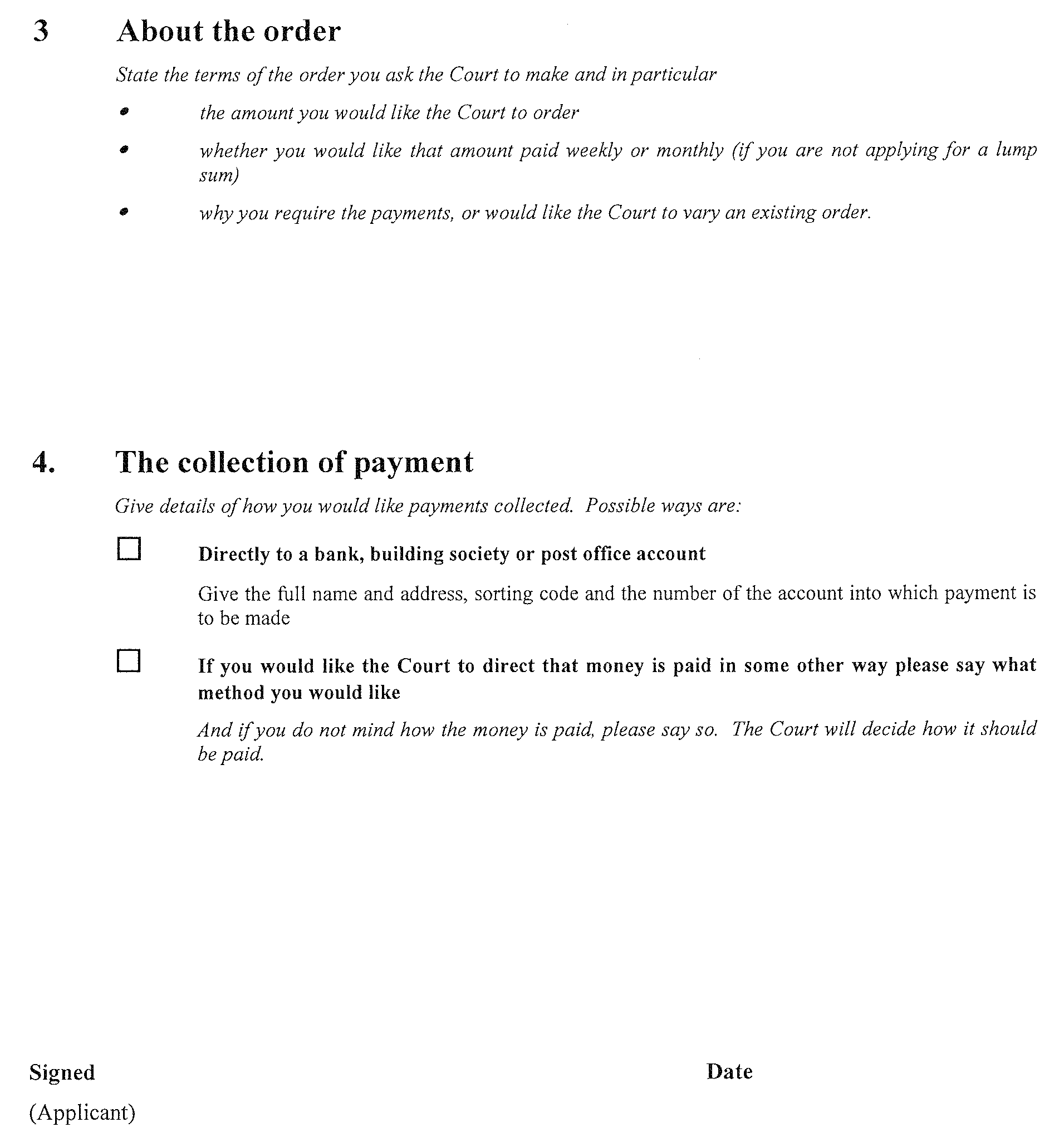 Form C3 continued