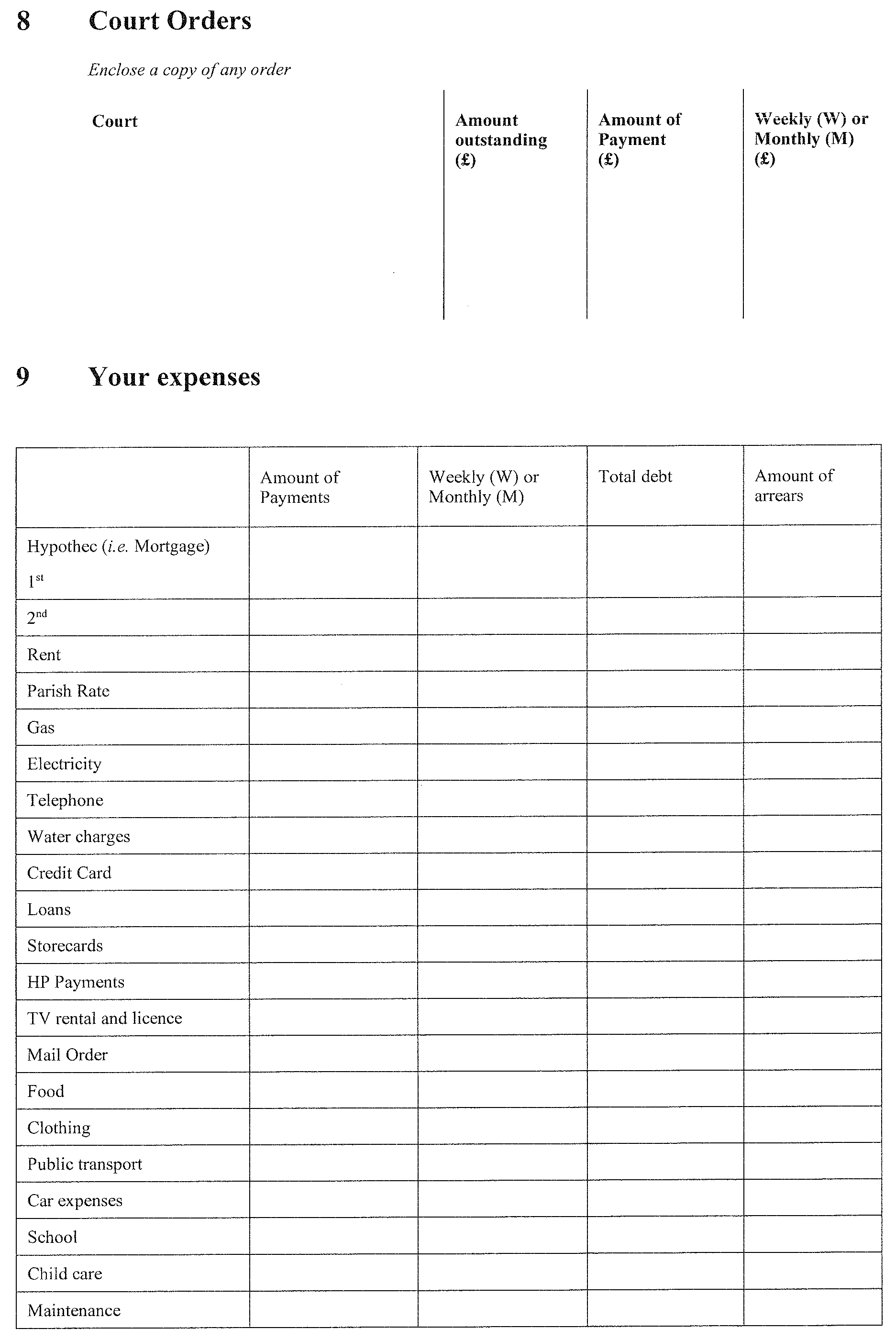 Form C4, continued